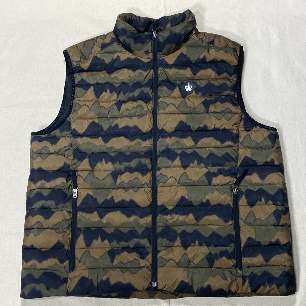 mens XL Alaskan Hard Gear Duluth Trading Camo Camouflage Puffer Vest